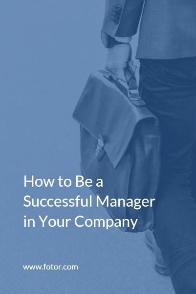 manager, business, company, Successful Management Guide Pinterest Post Template