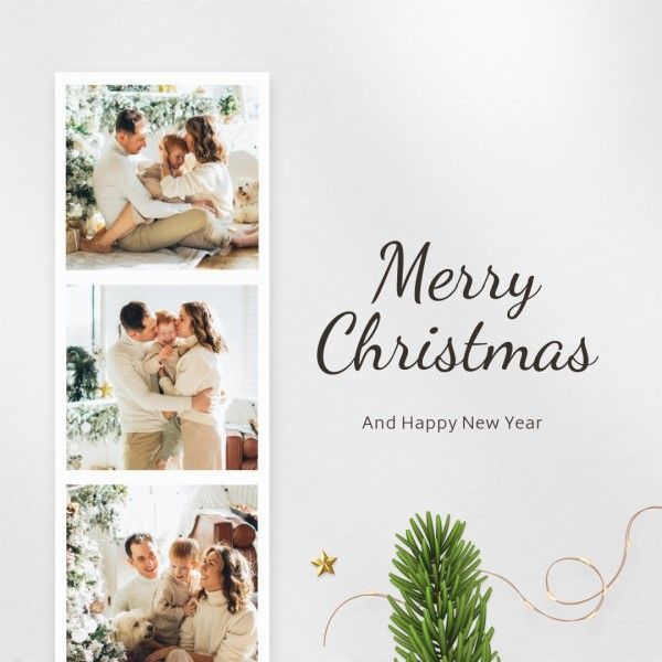 xmas, christmas wish, photo collage, Christmas Family Collage Love Instagram Post Template