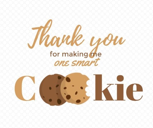 thanks, thank you, cookies, Cookie Teacher Appreciation Facebook Post Template