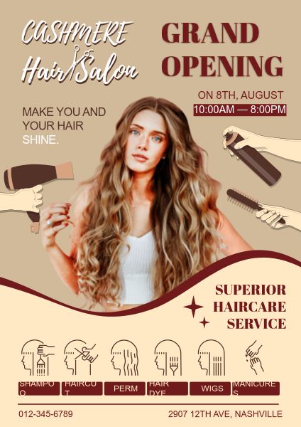 Hair Salon Big Opening  Poster
