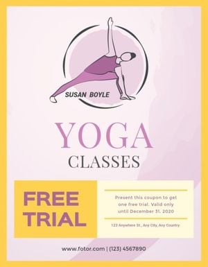 sale, gift certificate, store, Yoga Fitness Coupon Template