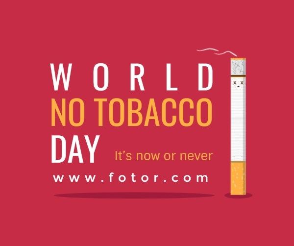 cigarette, smoking, festival, World No Tobacco Day Facebook Post Template
