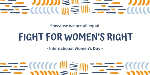 White International Women's Day Twitter Post