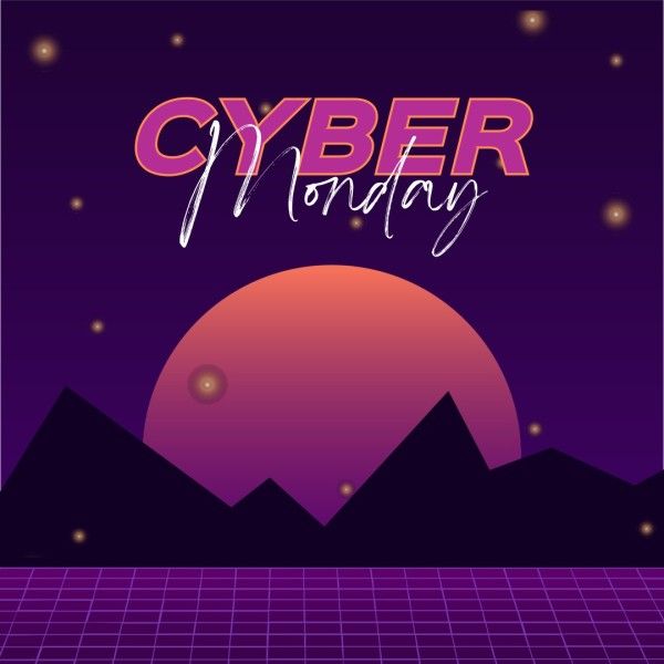 deals, sale, business, Pink Cyber Monday Instagram Post Template