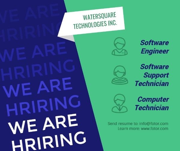 We Are Hiring Facebook Post