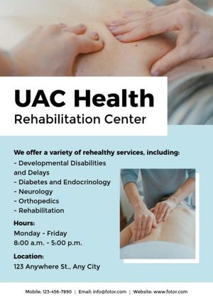 Blue UAC Health Flyer