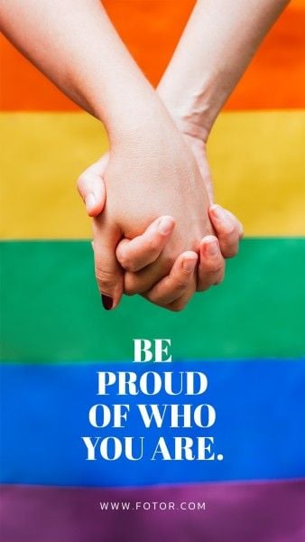 lgbt, lgbtq, lgbtq pride, Colorful Photo Minimal Happy Pride Month Instagram Story Template