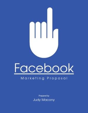 marketing proposals, business, design proposal, Simple Facebook Marketing Proposal Template