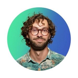 male, photo, circle, Green Blue Gradient Simple Profile Picture Avatar Template