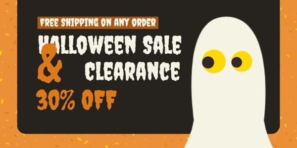 Halloween Shop Sale Twitter Post