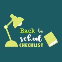 planner, education, schedule, Back-to-School Checklist Instagram Post Template Instagram Post Template