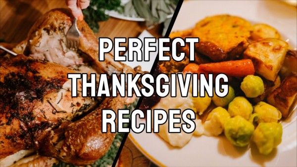food, tips, guide, Thanksgiving Side Dish Recipes Youtube Thumbnail Template