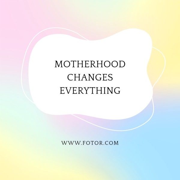 mothers day, mother day, greeting, Pale Gradient Minimal Mother's Day Quote Instagram Post Template