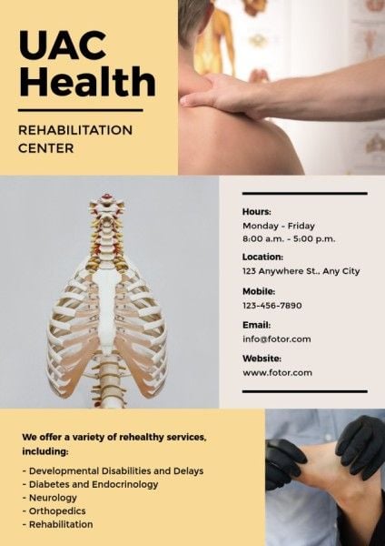 Yellow UAC Health Flyer
