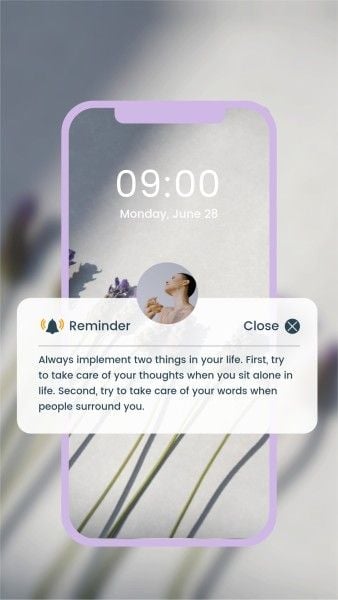 social media, photo, simple, Reminder Background Instagram Story Template