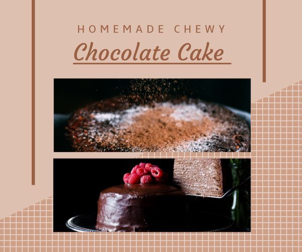 homemade, food, powder, DIY Cake Recipe Facebook Post Template