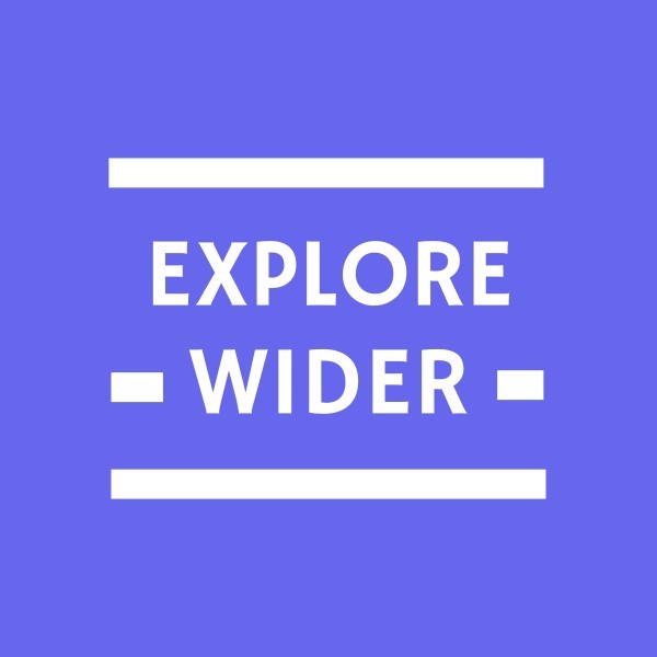 Blue Explore Wider Logo