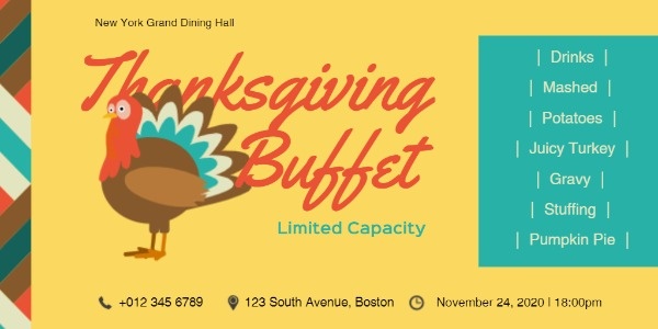 Thanksgiving Buffet Twitter Post