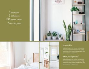 marketing, business, marketing material, General Interior Decoration Company  Brochure Template