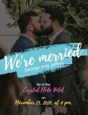 Kissing Couple Wedding Program