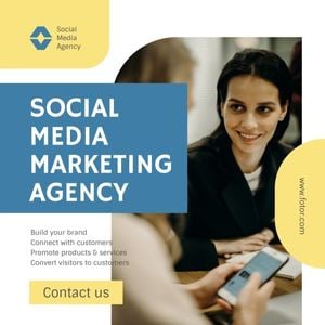 measure, tip, small business, Social Media Marketing Agency Instagram Post Template