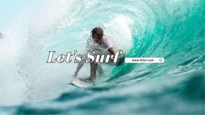sport, sports, fitness, Surf Like A Pro Youtube Channel Art Template
