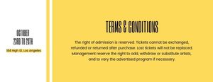 Yellow  Movie Ticket