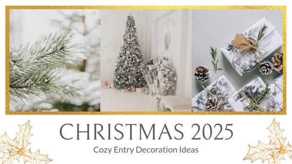 xmas, holiday decoration, christmas decoration, Simple Christmas Room Decorations Youtube Thumbnail Template