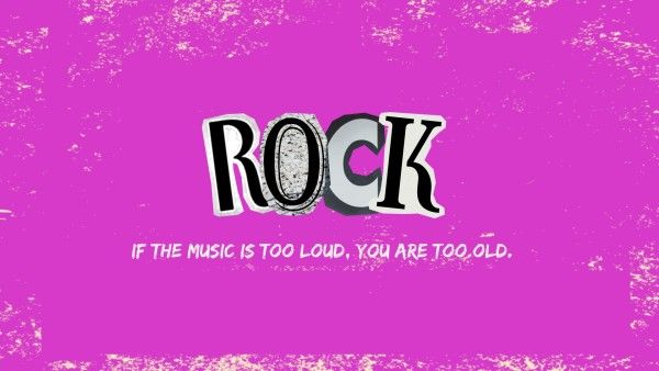 Purple Rock Music Quote  Wallpaper