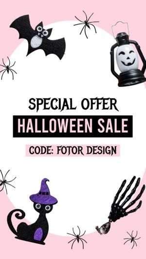 trick or treat, spooky, sale, Special Halloween Offer Instagram Story Template