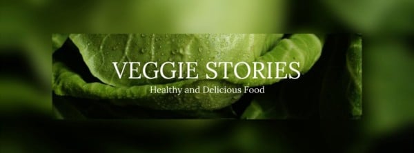 Green Veggie Stories Facebook Cover