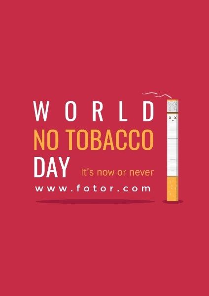 cigarette, smoking, charity, World No Tobacco Day Poster Template