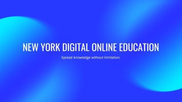 Blue Online Education Banner Youtube Channel Art