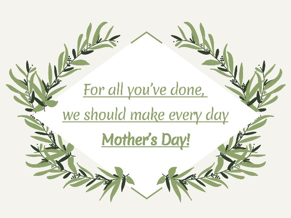 Leaves mother's day Card