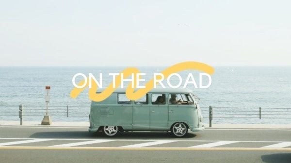 on the road, travel, trip, On The Way Youtube Channel Art Template