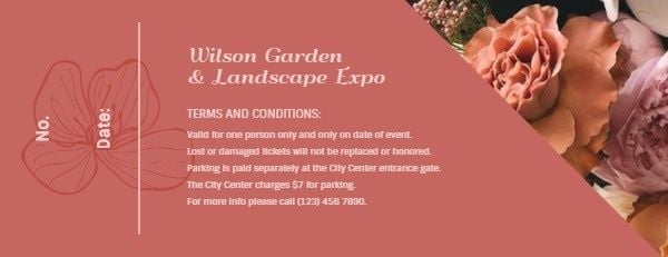 flower expo, flower, exhibition, Created By The Fotor Team Ticket Template