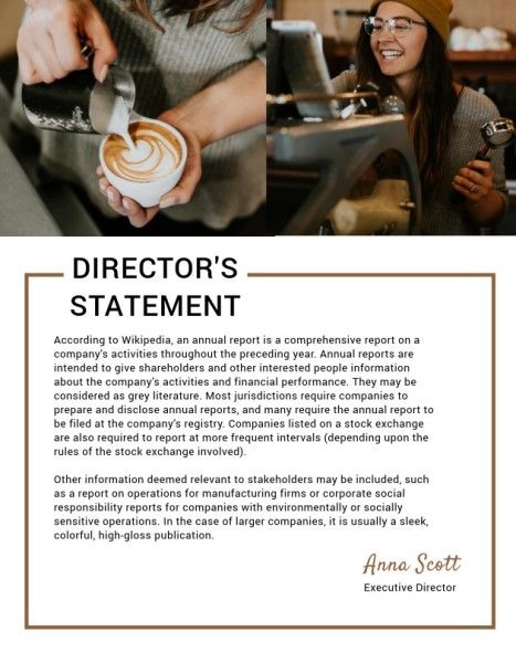  business,  company,  firm, Simple Coffee Corporate Monthly Report Template