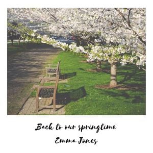 season, springtime, sing, Spring Album Cover Template