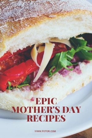 mothers day, mother day, festival, Mother's Day Recipes Pinterest Post Template