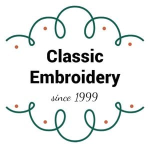 fashion, clothing, accessories, Classic Embroidery Logo Template