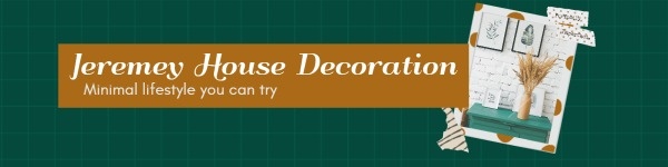 Green Vintage House Decoration ETSY Cover Photo