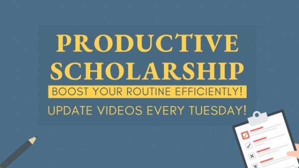 Productive Scholarship YouTube Channel Art Template Youtube Channel Art