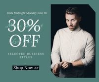 Men's Suit Shirt Sale Medium Rectangle