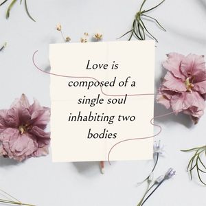 花柄イラストバレンタインデーの愛の引用 Instagram投稿