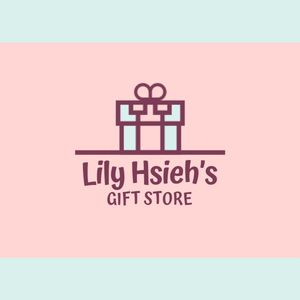 粉红色和蓝色礼品店徽标 ETSY商店图标