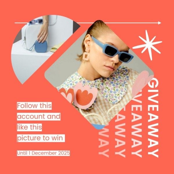 Pink Giveaway Call To Action Instagram Post