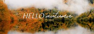 Minimal Autumn Season Greeting Facebook Cover