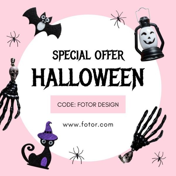 trick or treat, spooky, sale, Special Halloween Offer Instagram Post Template