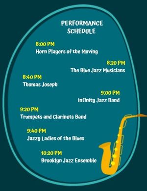 Jazz Night Program Flow Program