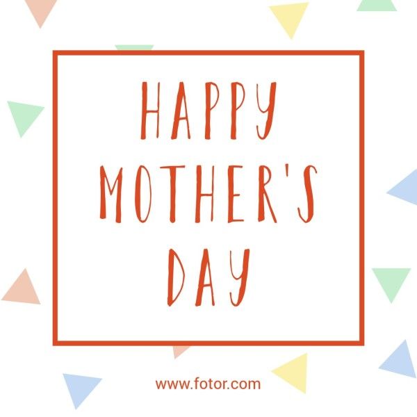 holiday, festival, greeting, Simple Mother's Day Instagram Post Instagram Post Template
